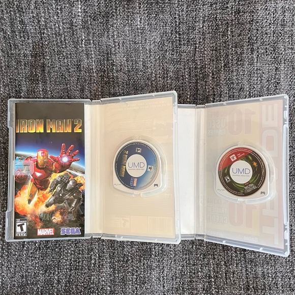 Sony PSP 2 Game Lot Iron Man 2 and Twisted Metal Head On - Picture 3 of 4